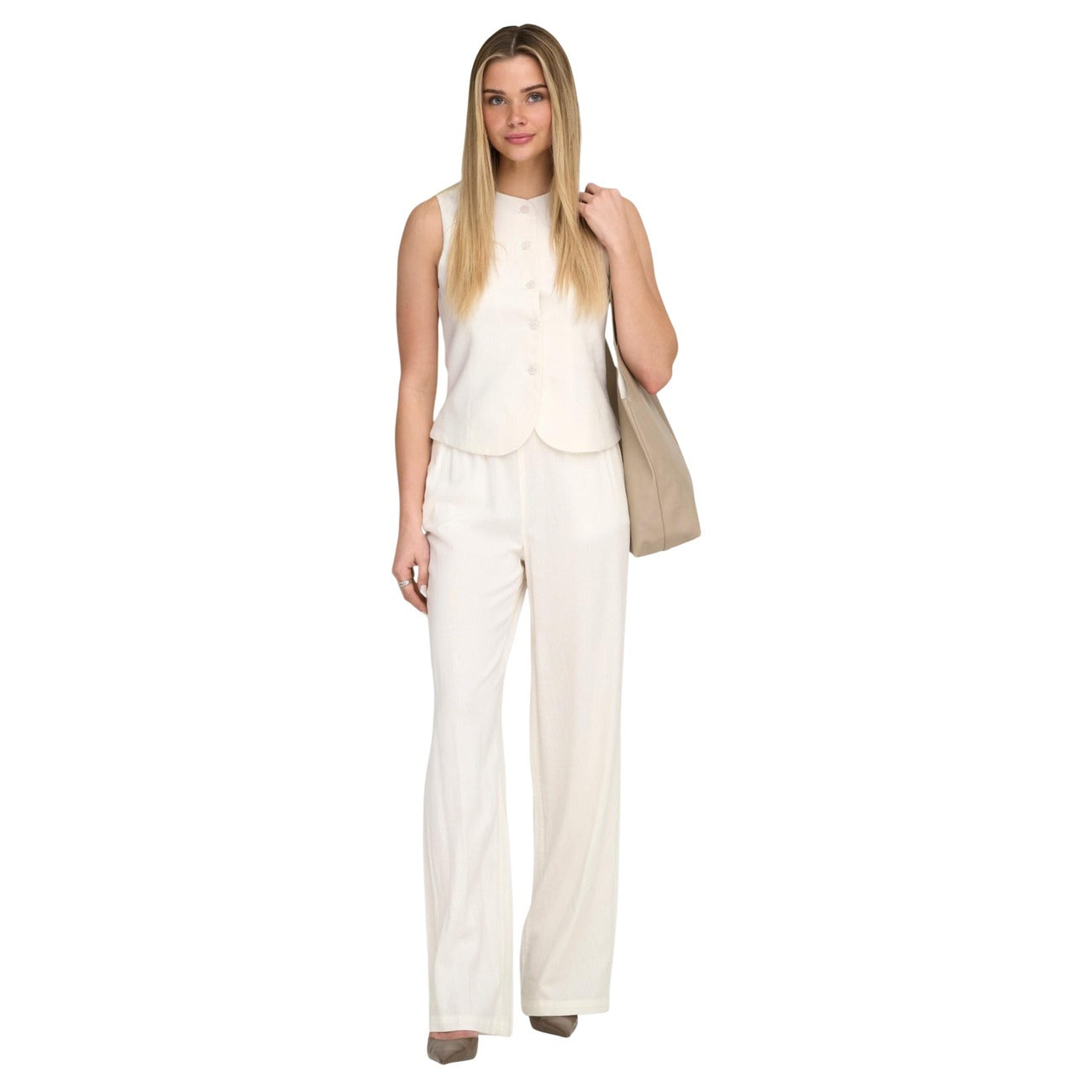 513013 Only Gilet Bianco Donna Primavera/Estate
