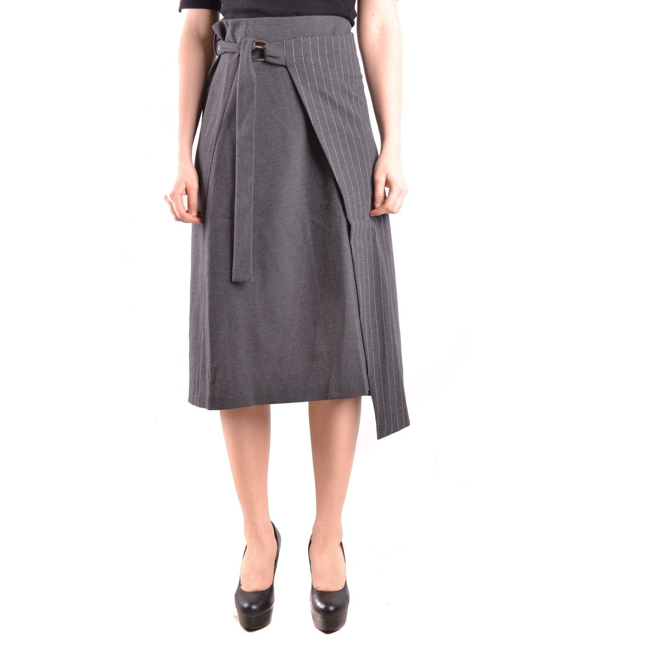 2423068 Pinko Gonna Grigia Donna Viscosa 60% Poliammide 35% Elastan 5%