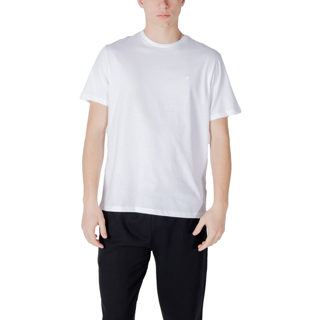 2417843 Calvin Klein Jeans T-Shirt Bianca Uomo