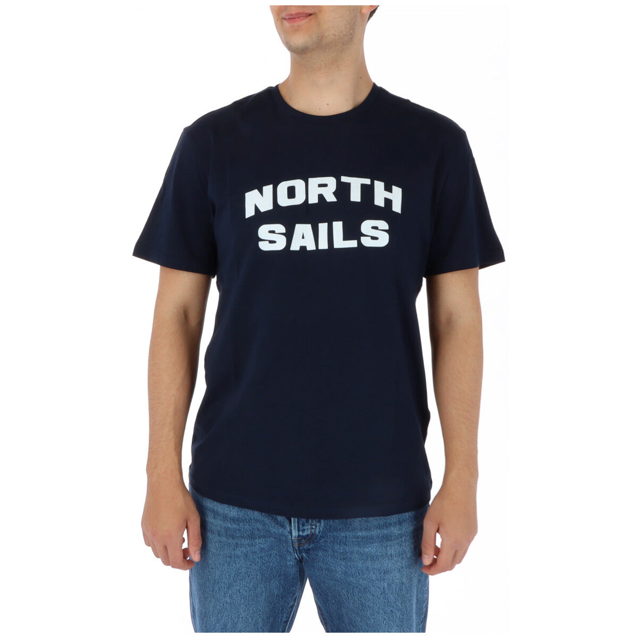 423816 North Sails T-Shirt Blu Monocromo Uomo