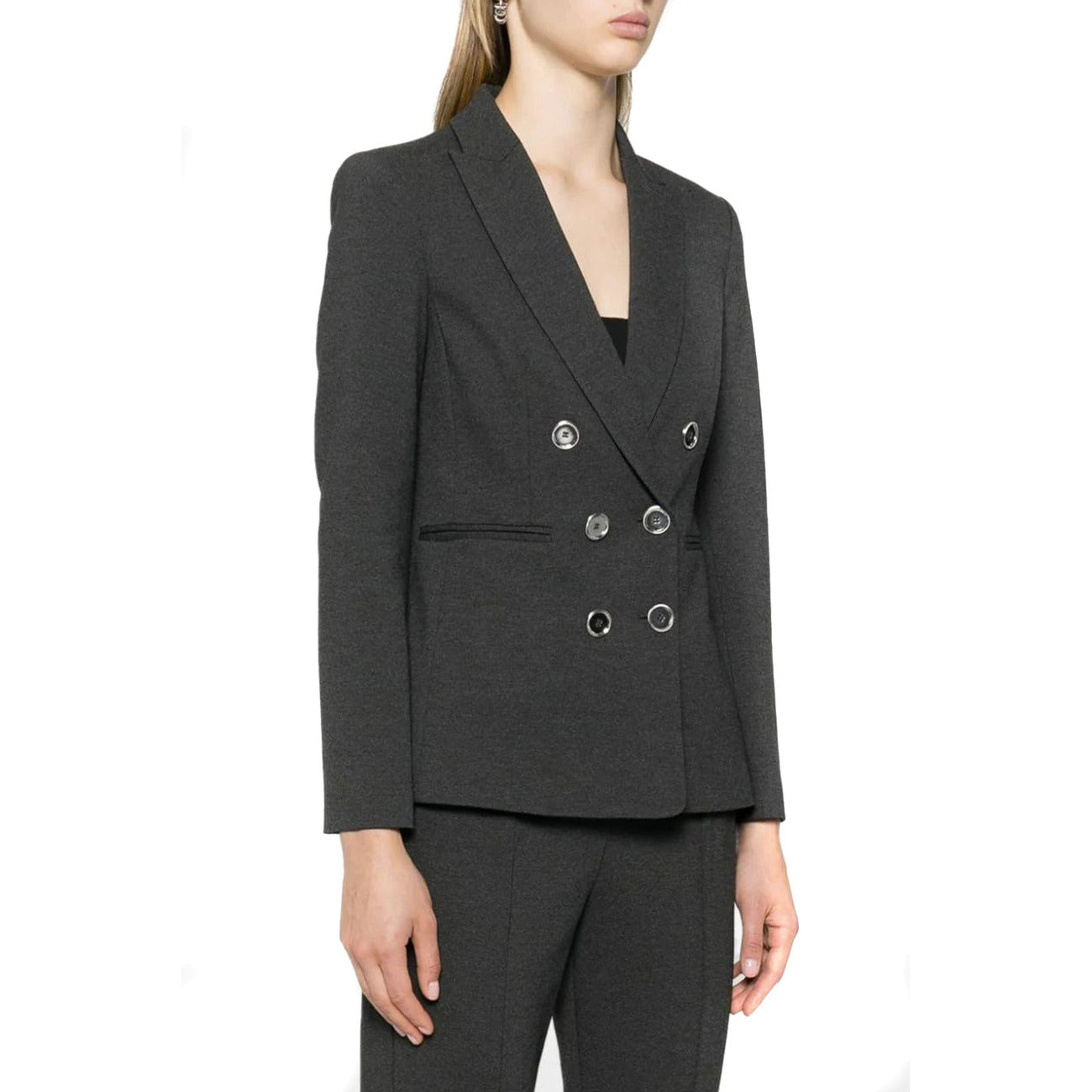2425193 Pinko Giacca Grigia Donna Viscosa 67% Bottoni