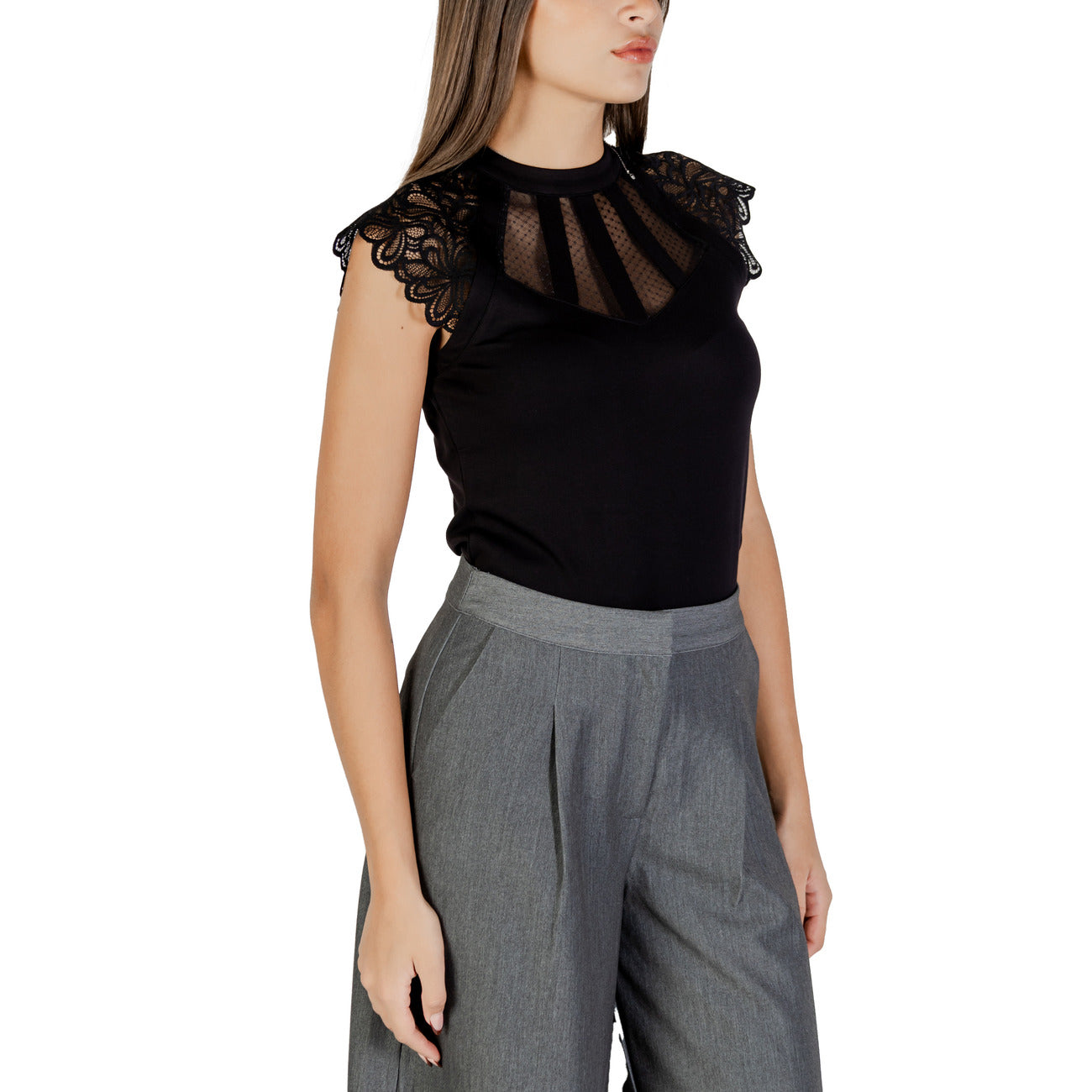 2277933 Morgan De Toi Blouse Donna Nera Poliammide