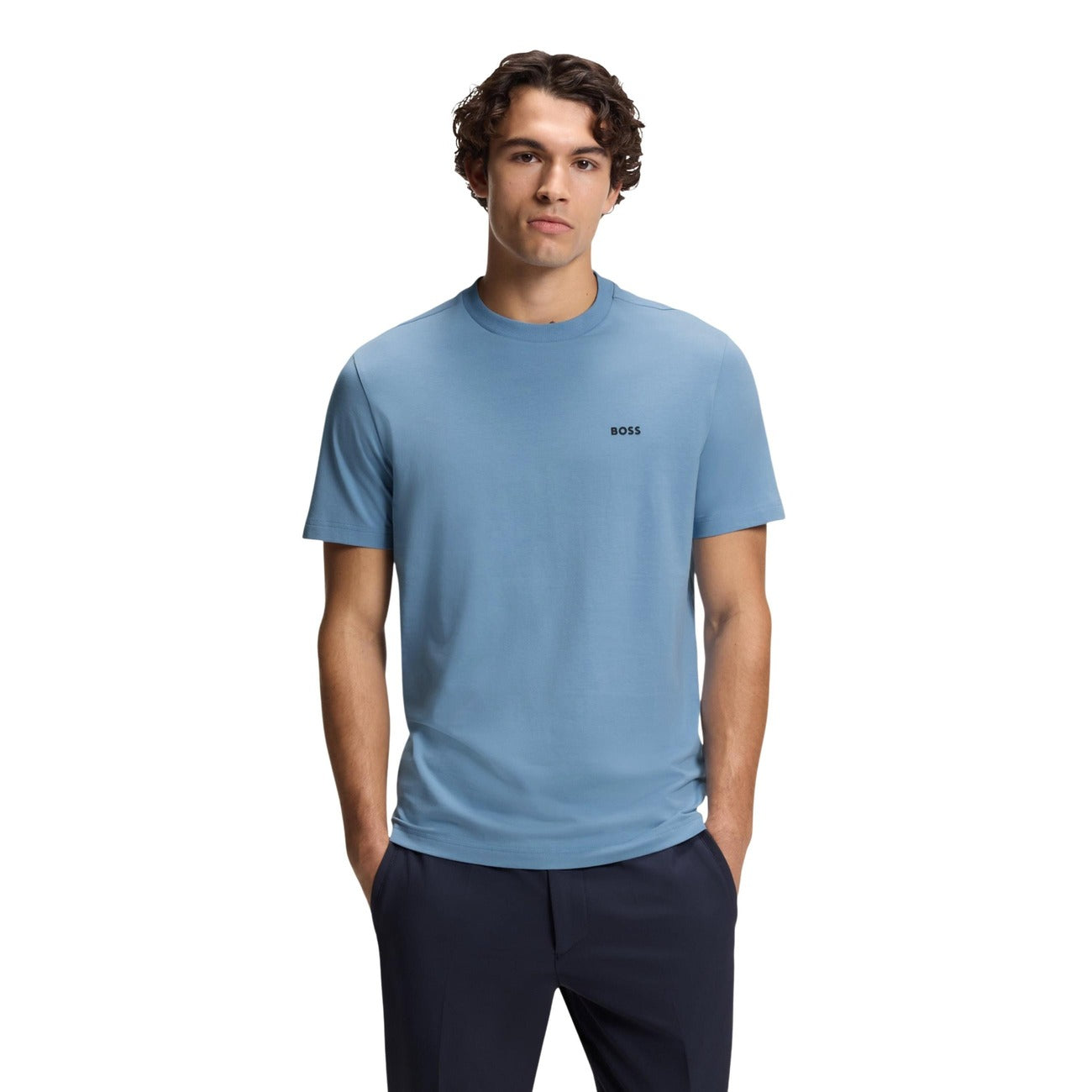2460231 Boss T-Shirt Azzurra Uomo