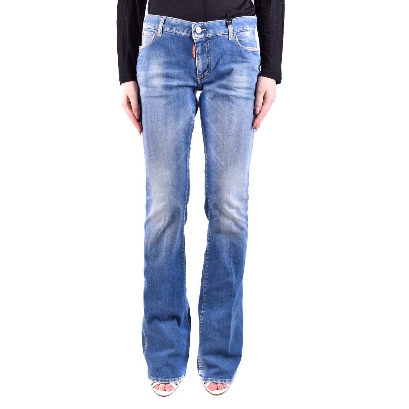 488582 Dsquared2 Jeans Blu Effetto Consumato Donna Primavera/Estate