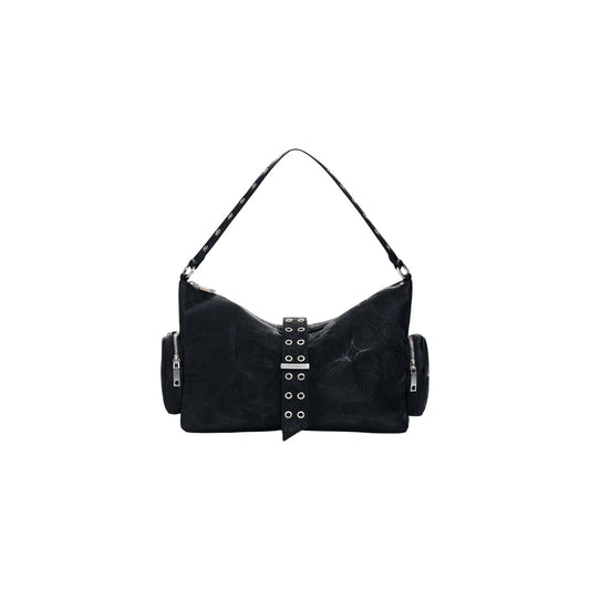 2454687 Desigual Borsa Nera Tracolla Cotone