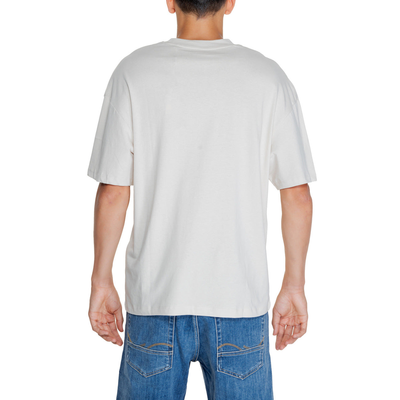 2325798 Jack & Jones T-Shirt Beige Monocromo Uomo