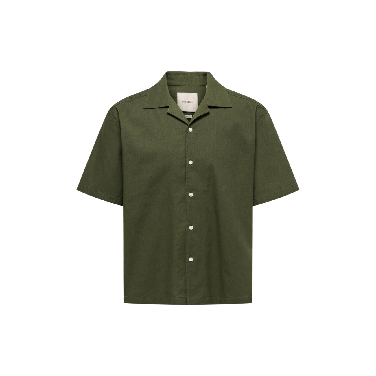 2458401 Only & Sons Camicia Verde Uomo