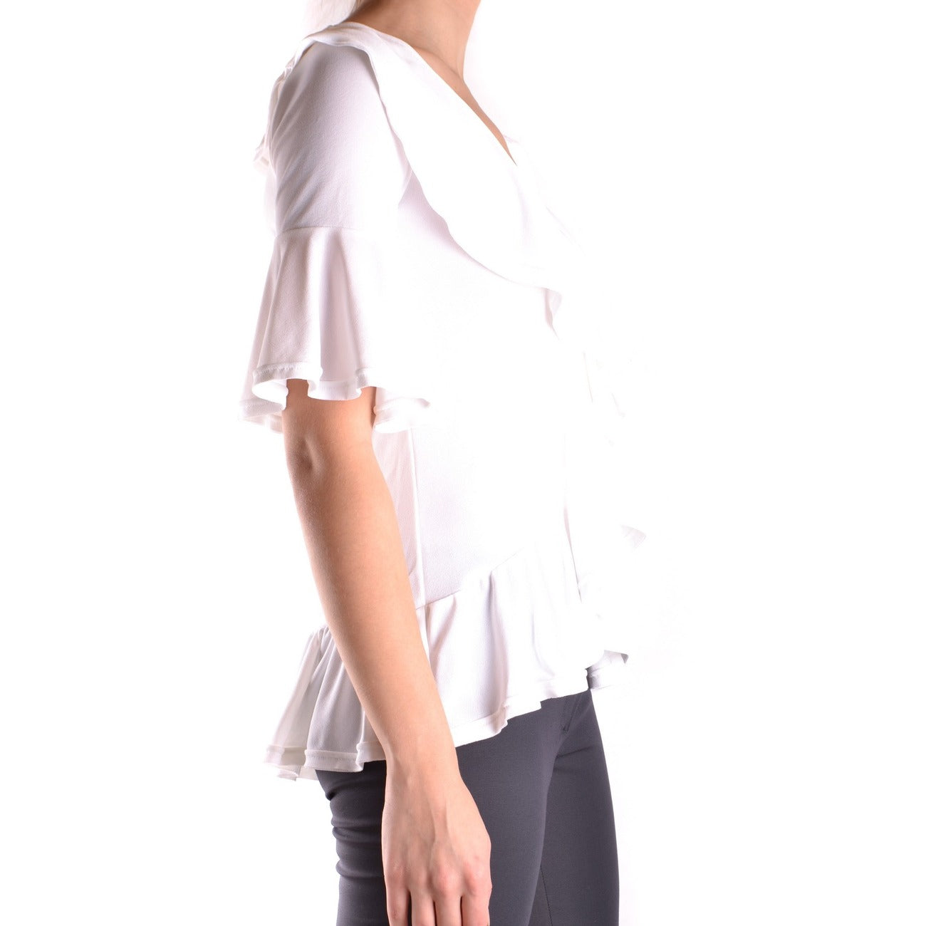 2432395 Dondup Blouse Bianca Scollo V Donna