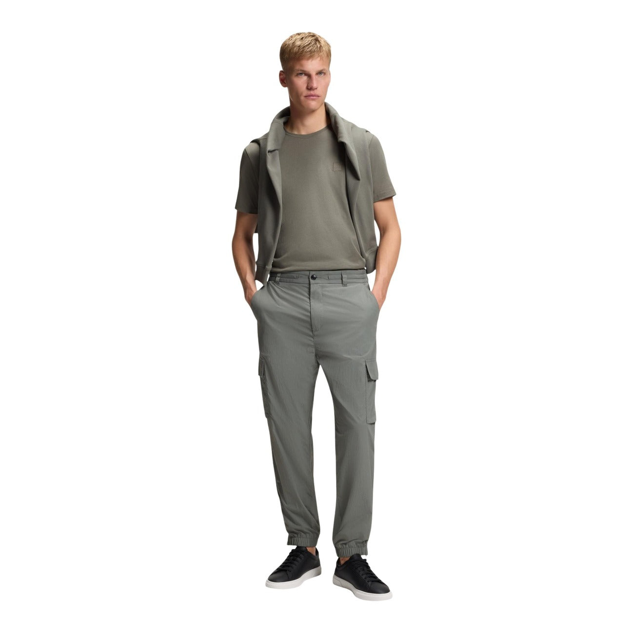 2454814 Boss T-Shirt Grigio Uomo