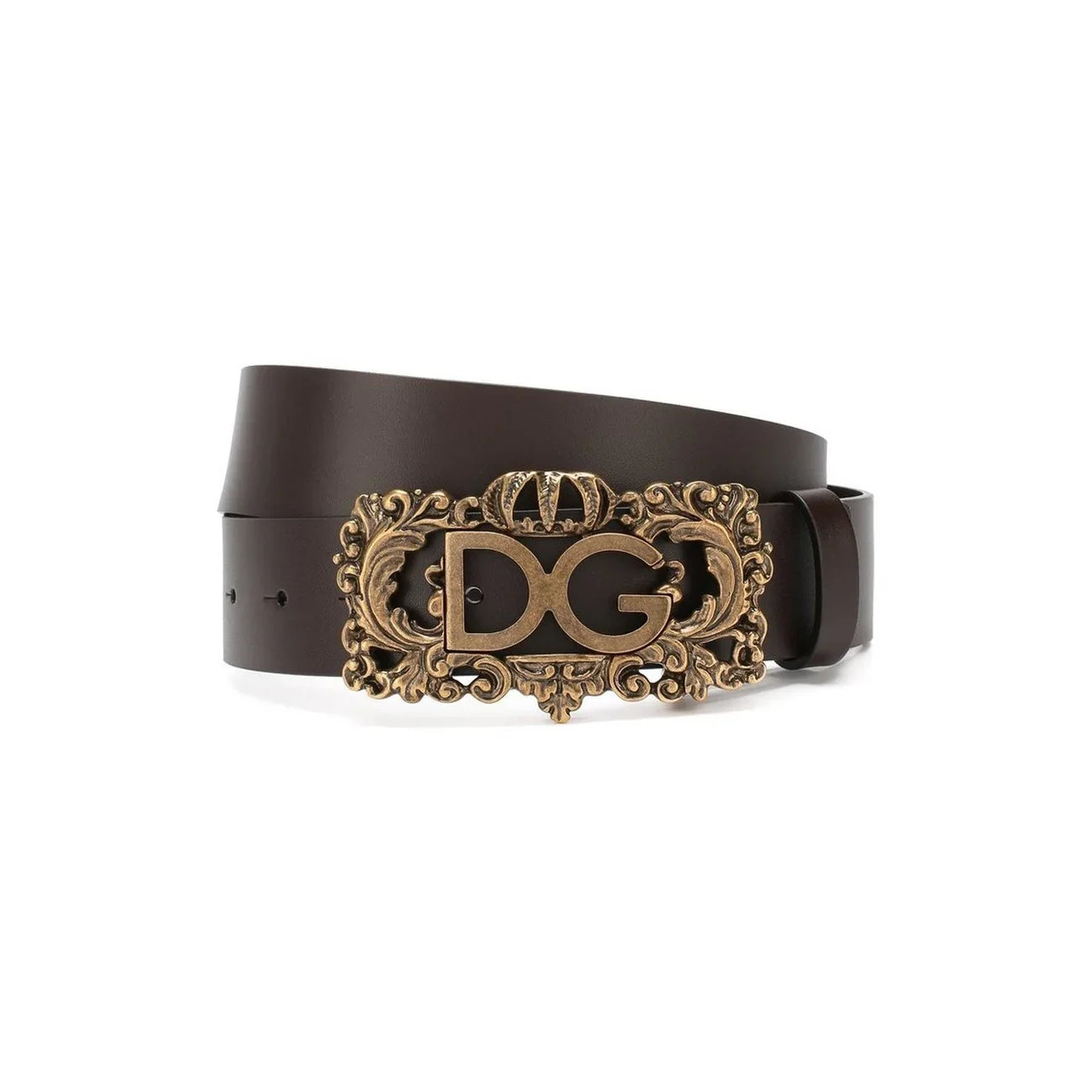 2430636 Dolce & Gabbana Cintura Nera Monocromo Fibbia Donna