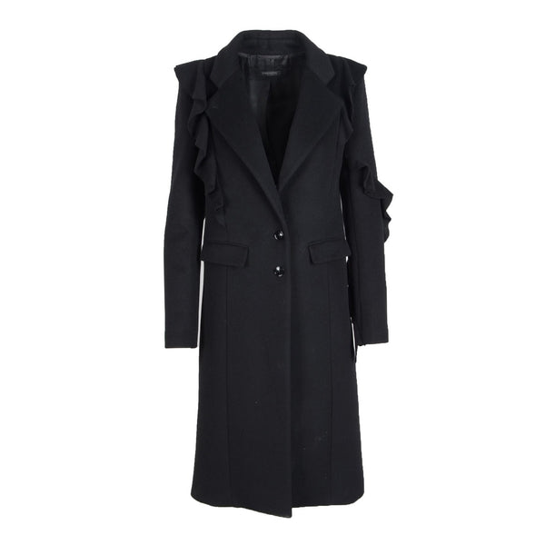 Cappotto Donna Panno Ruffles