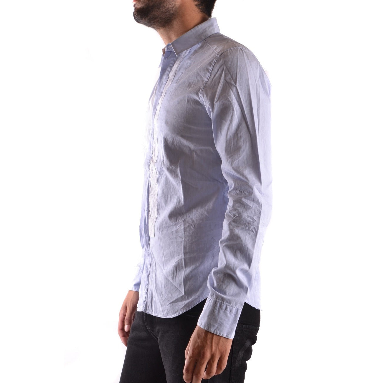 2431788 Neil Barrett Camicia Azzurro Maniche Lunghe Uomo