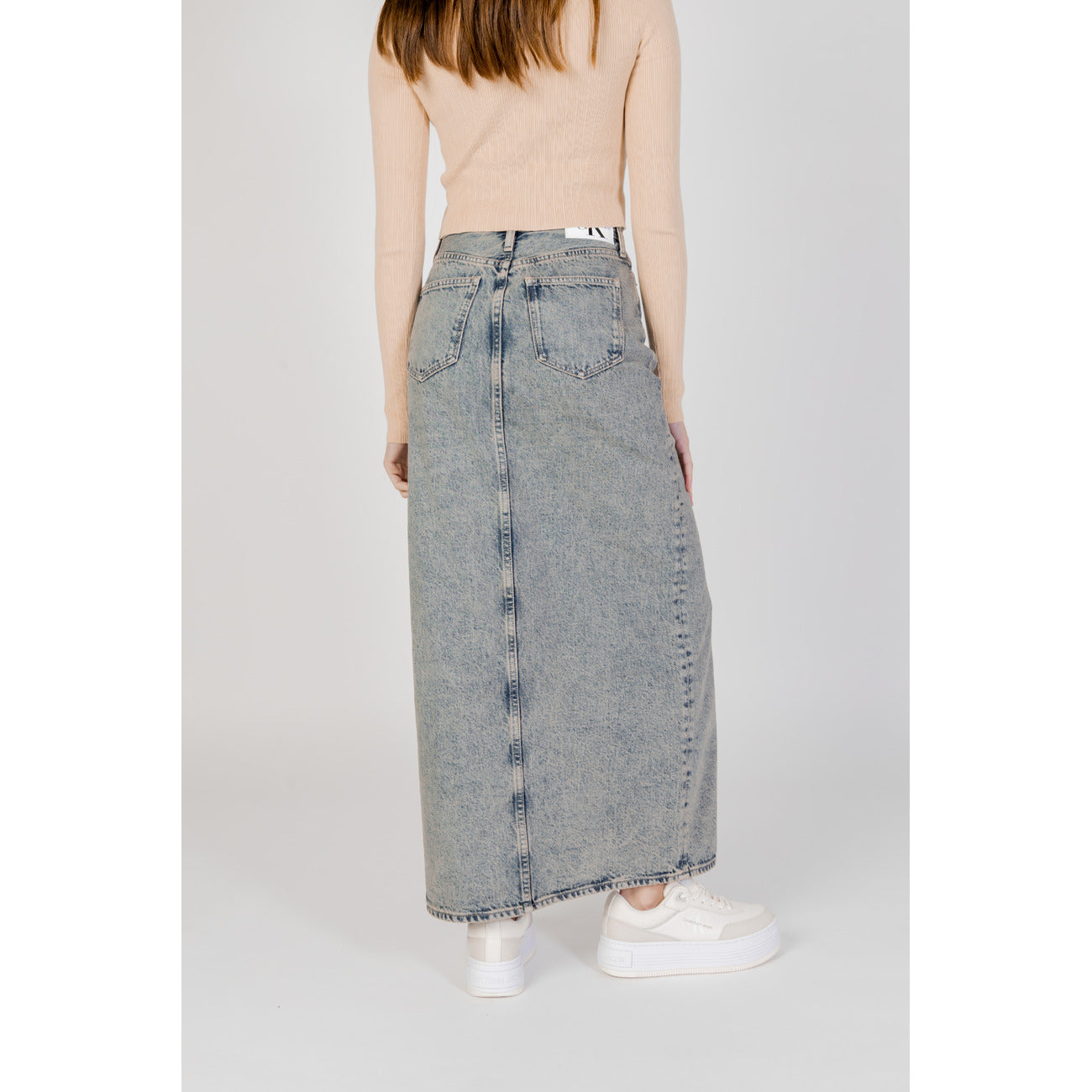 471104 Calvin Klein Jeans Gonna Blu Donna