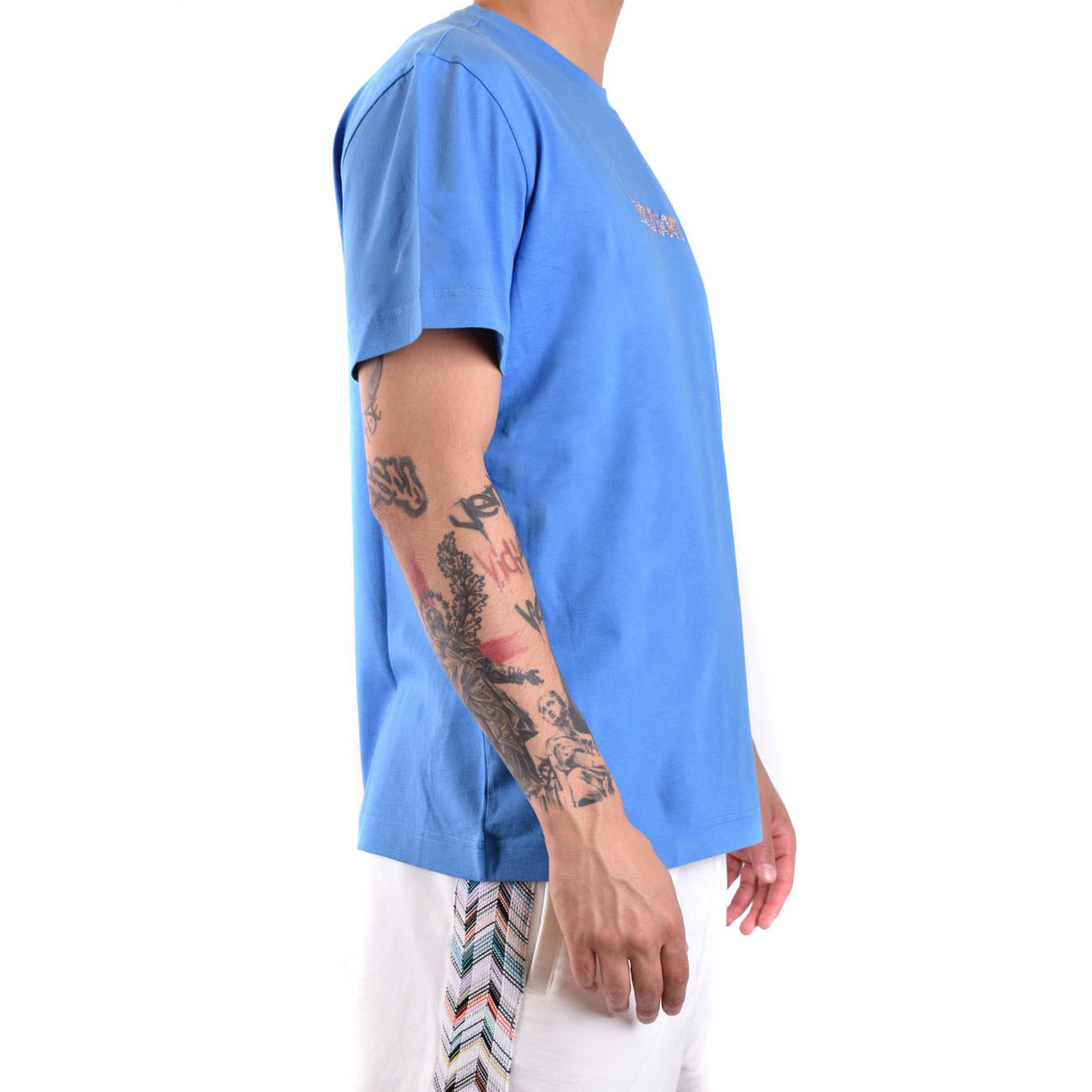 2431010 Missoni T-shirt Turchese Stampa Uomo