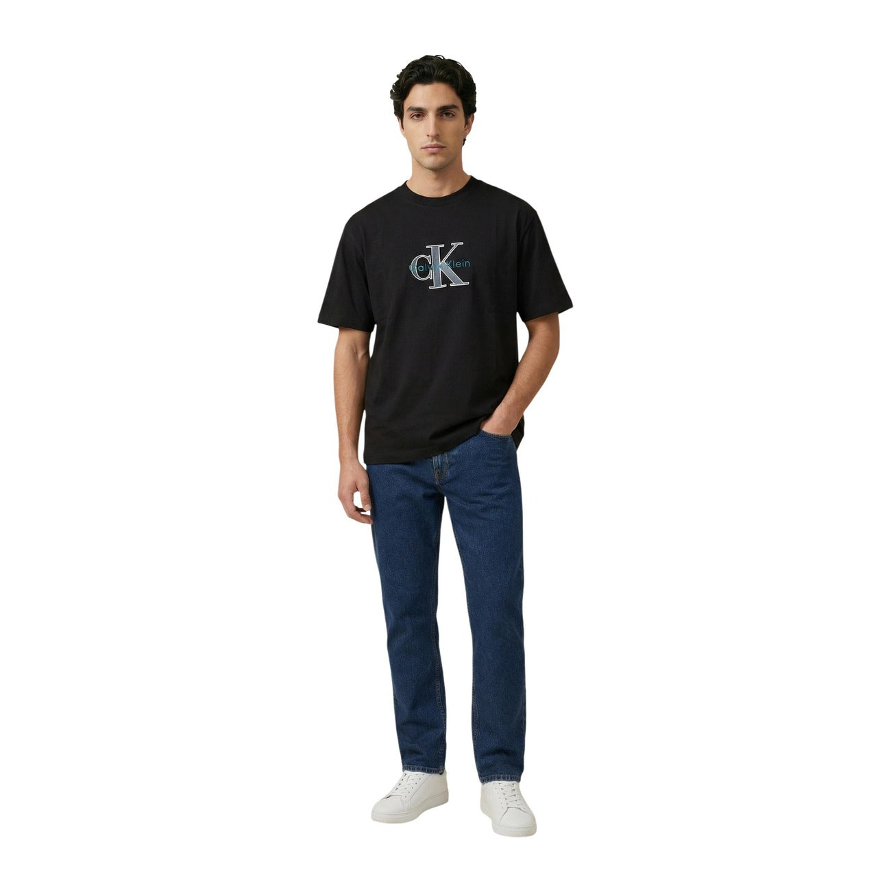 2453416 Calvin Klein Jeans T-Shirt Nero Uomo