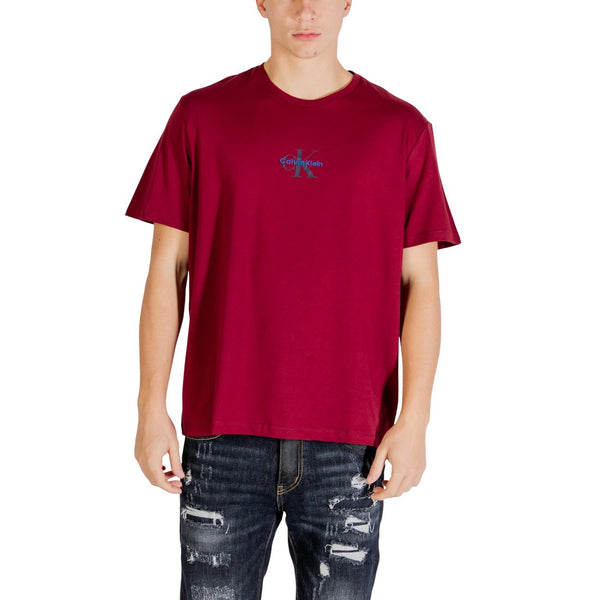 T-Shirt Bordeaux Uomo