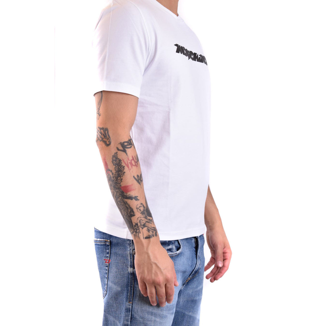 2424712 Moschino T-Shirt Bianca Stampa Uomo