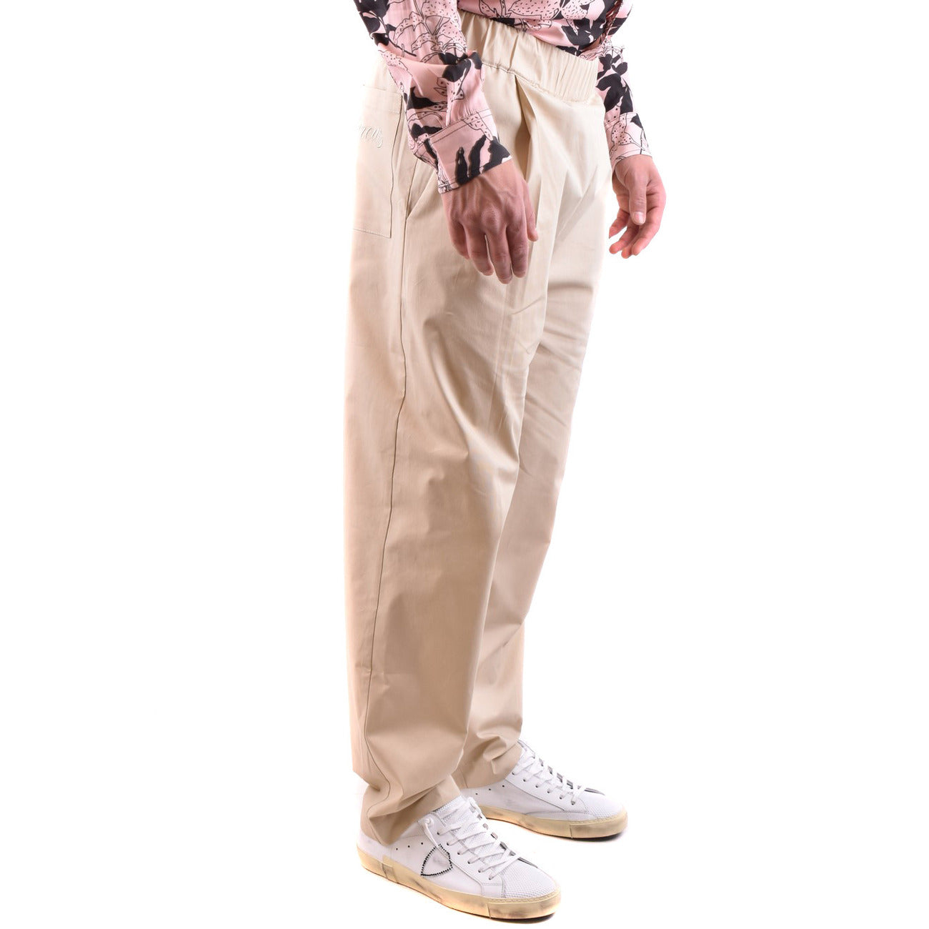 2444885 Laneus Pantaloni Beige Cotone Uomo