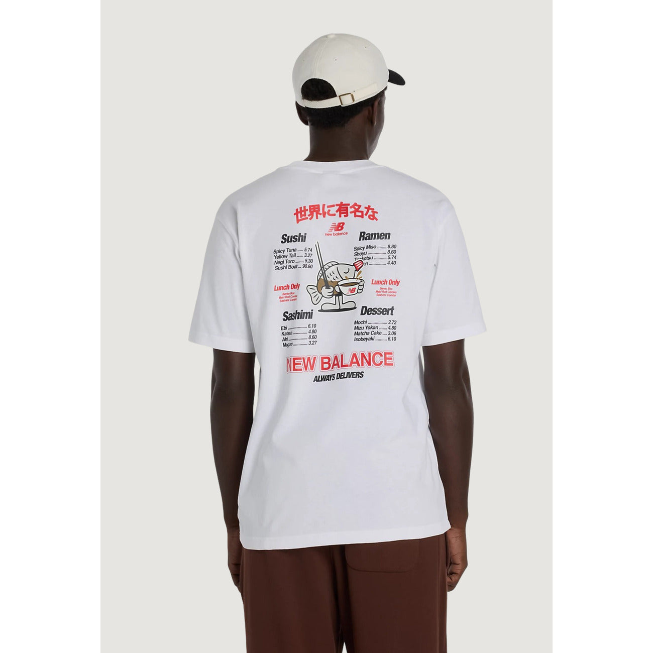 2452823 New Balance T-Shirt Bianco Uomo