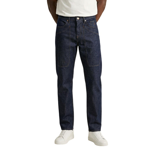 2461178 Jeckerson Jeans Blu Cotone Organico Viscosa Uomo