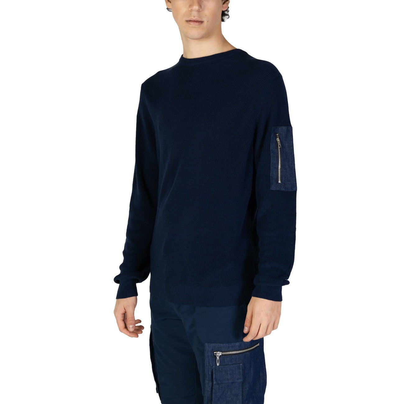 2382867 Antony Morato Maglia Blu Cotone Viscosa Uomo