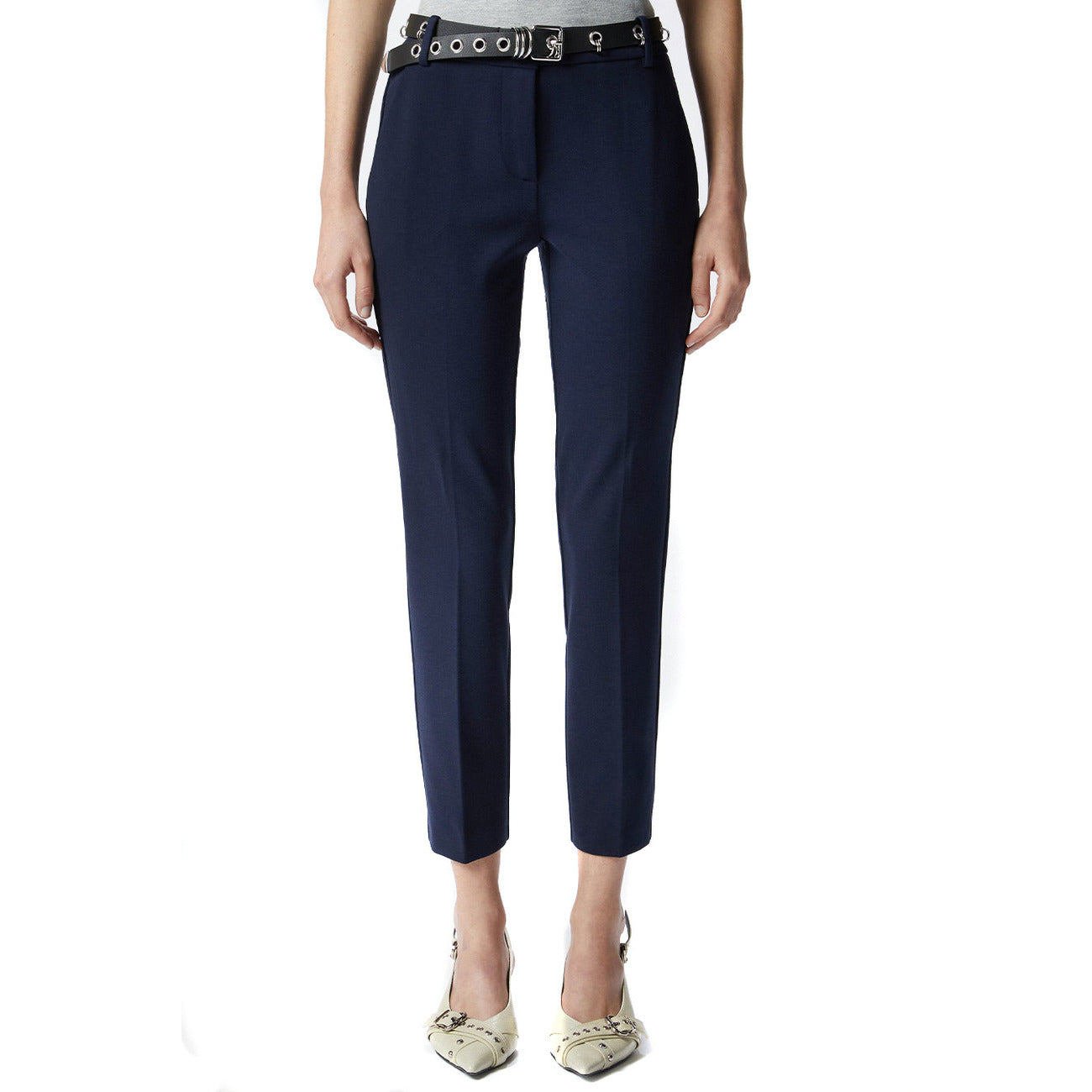 2442524 Pinko Pantaloni Blu Donna Viscosa 67% Nylon 28%