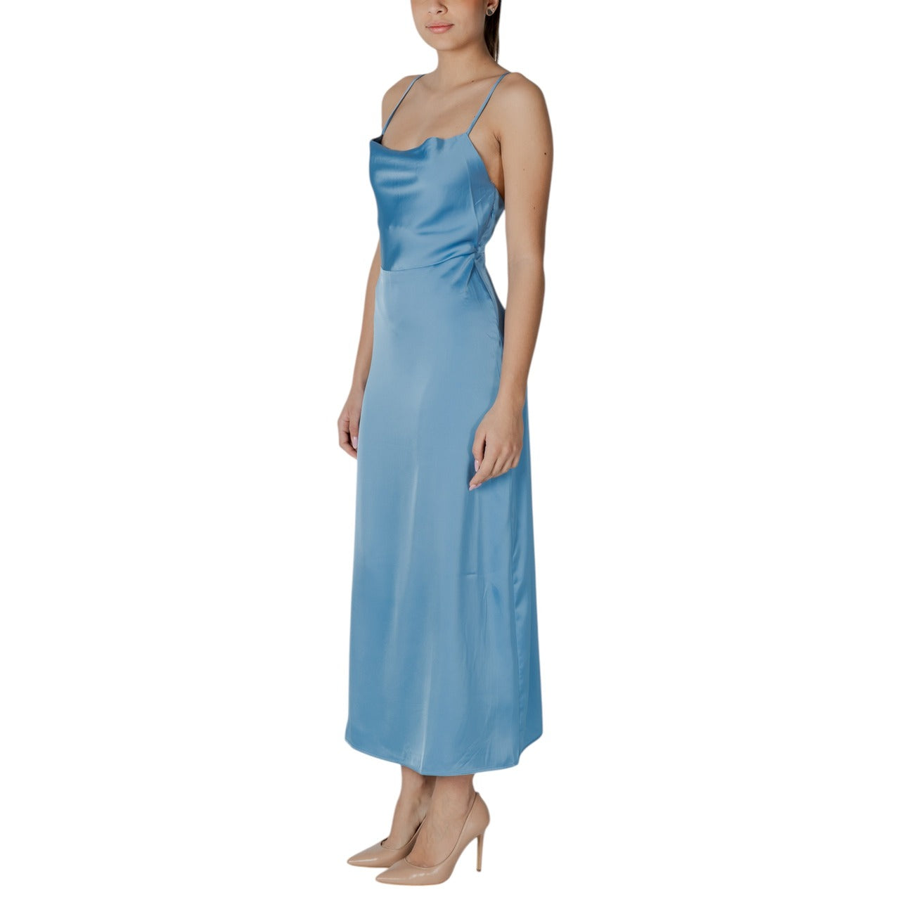 484053 Vila Clothes Abito Turchese DonnaPrimavera/Estate