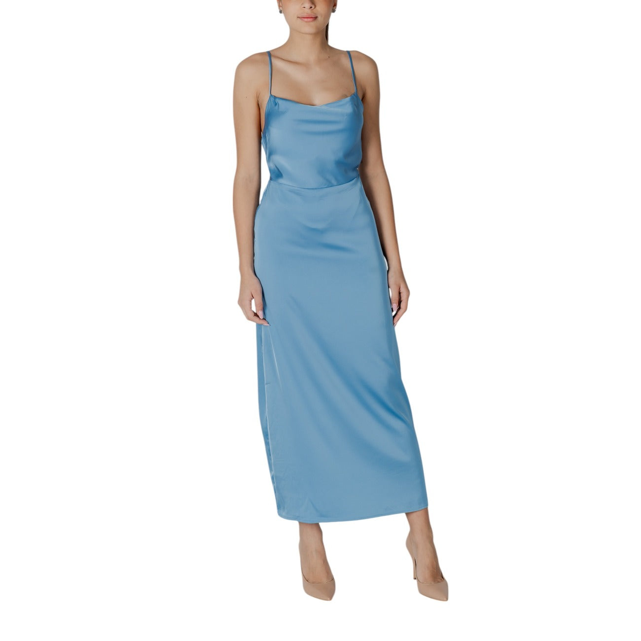 484053 Vila Clothes Abito Turchese DonnaPrimavera/Estate