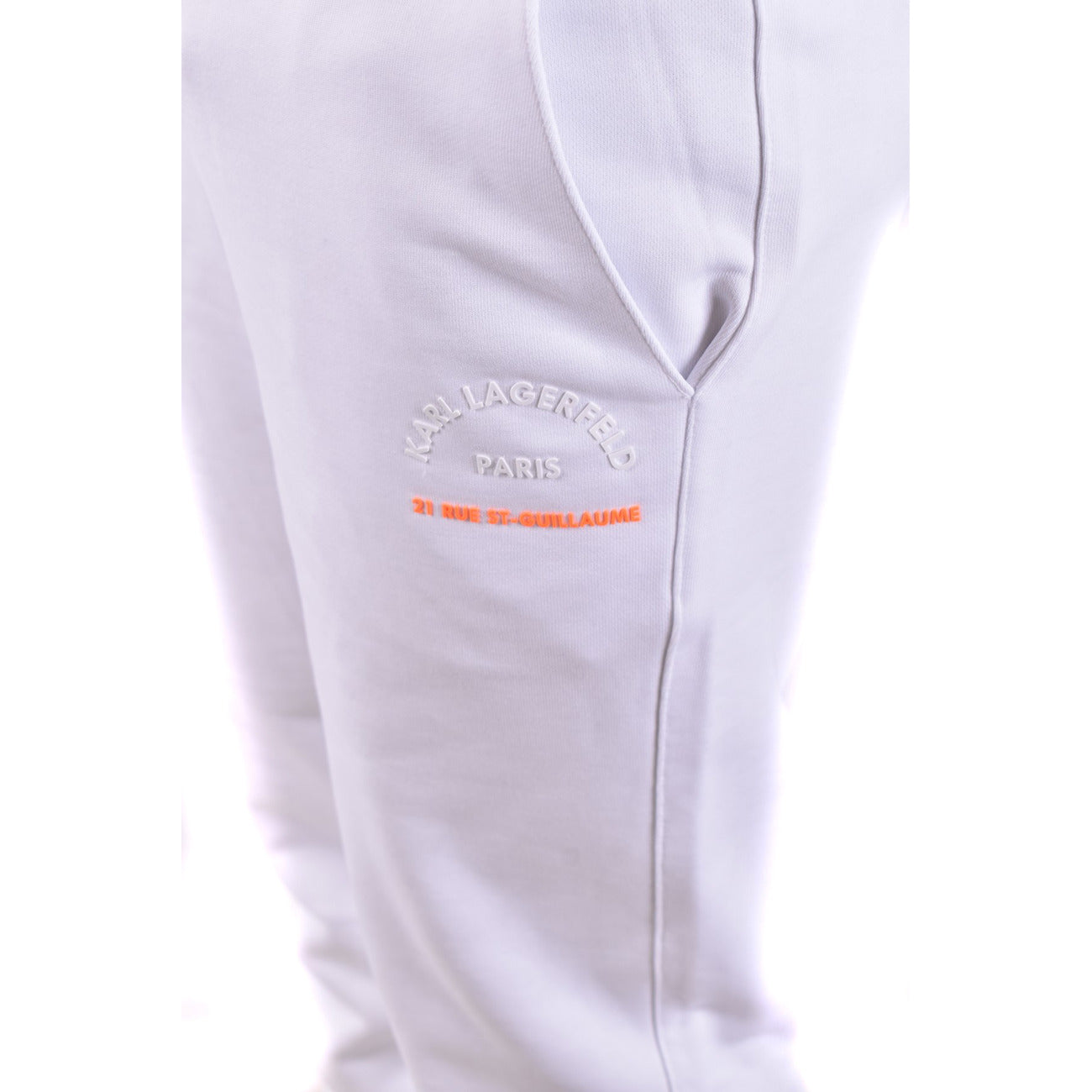 2442902 Karl Lagerfeld Pantaloni Bianco Cotone Uomo