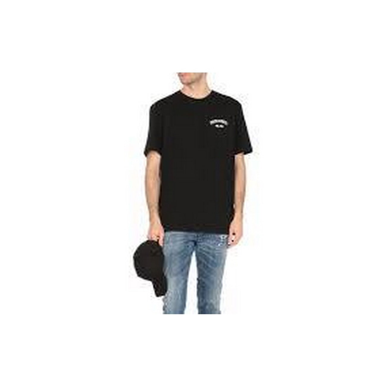 2449185 Dsquared2 T-Shirt Nera 100% Cotone Uomo