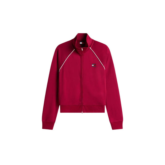 2450300 Tommy Hilfiger Jeans Felpa Donna Bordeaux Poliestere Zip