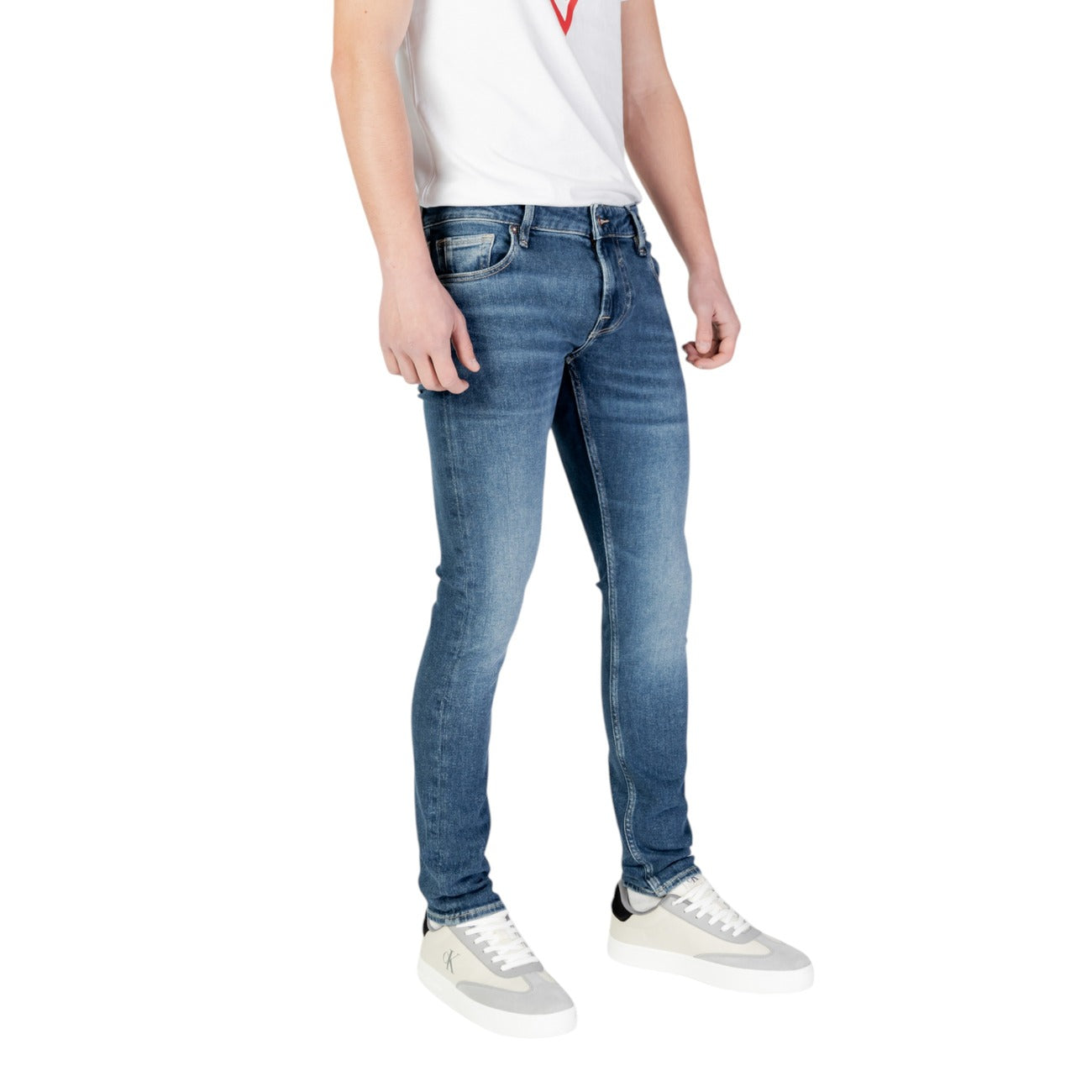 2401730 Guess Jeans Blu Effetto Consumato Uomo