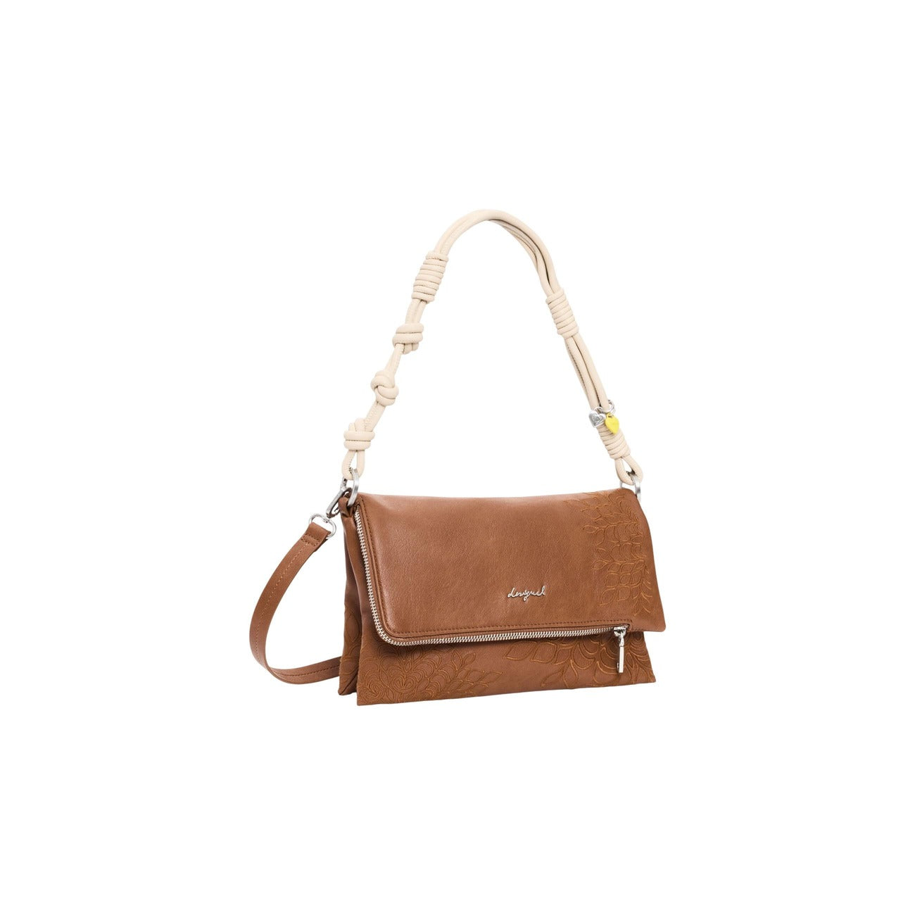 2453200 Desigual Borsa Beige Tracolla Poliestere