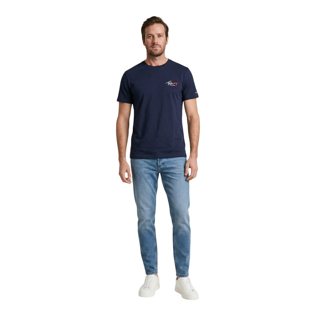 2452856 Tommy Hilfiger Jeans T-Shirt Blu Uomo