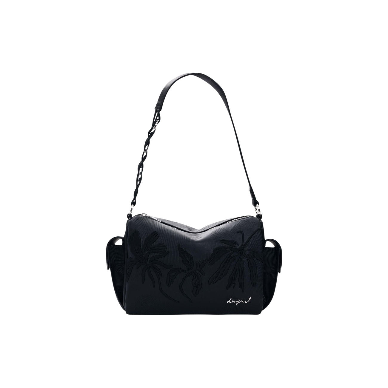 2453040 Desigual Borsa Nera Floreale Tracolla
