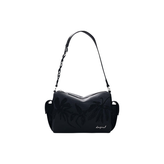 2453040 Desigual Borsa Nera Floreale Tracolla