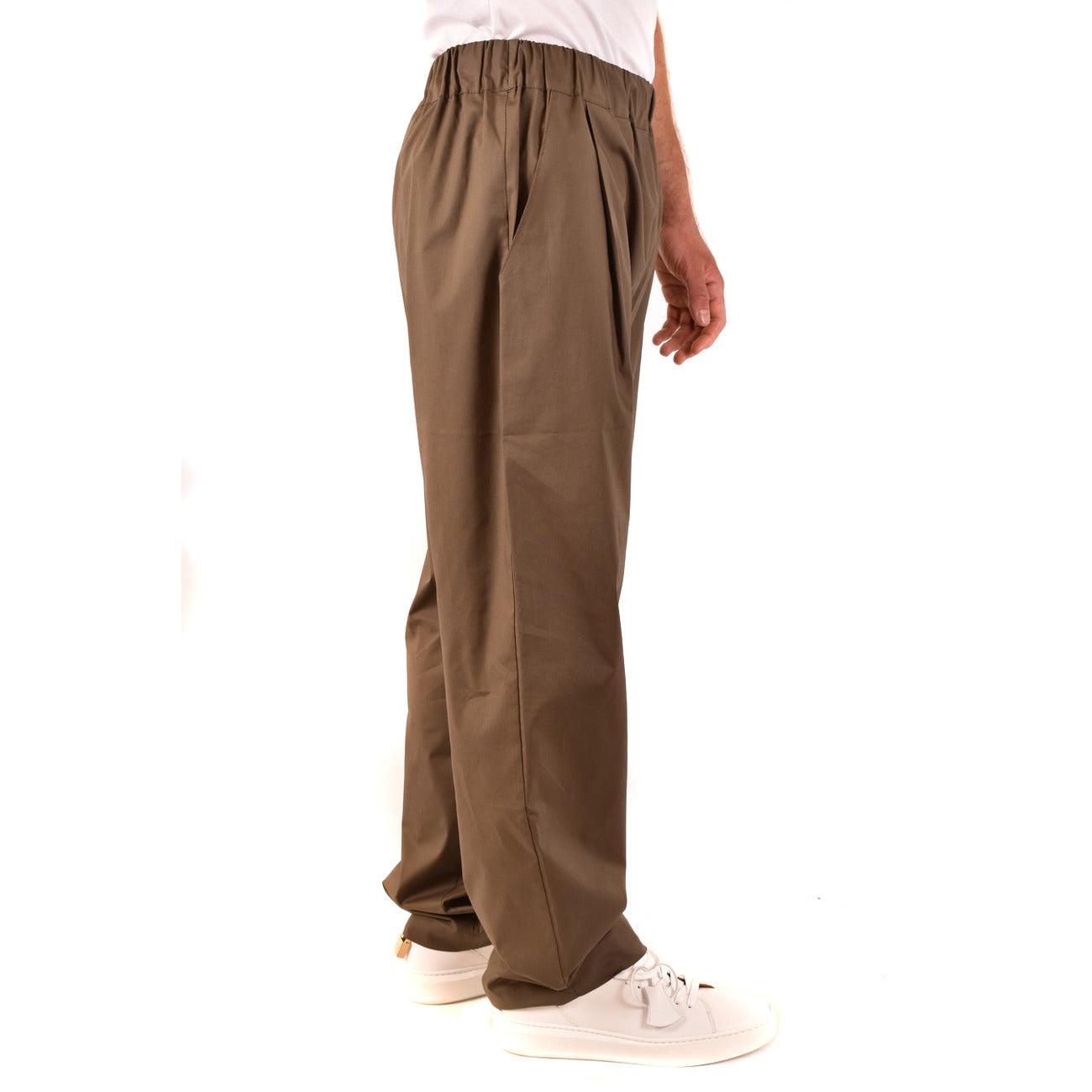 2442903 Laneus Pantaloni Marrone Cotone Uomo