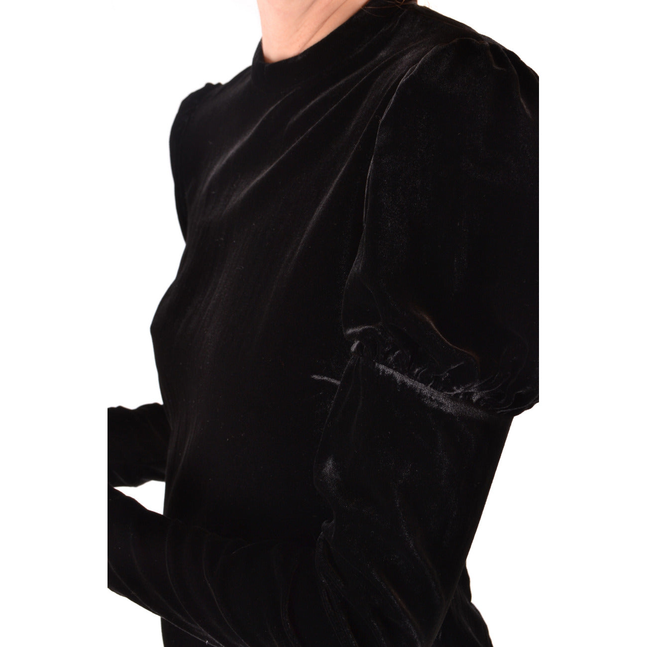 2433299 Philosophy Abito Nero Lungo Donna Scollo Alto Viscosa