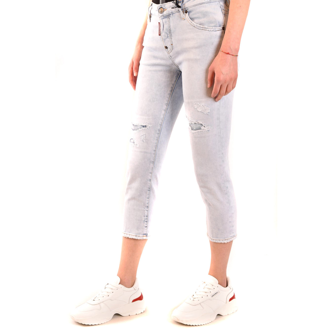 488579 Dsquared2 Jeans Azzurri Strappati Donna Primavera/Estate