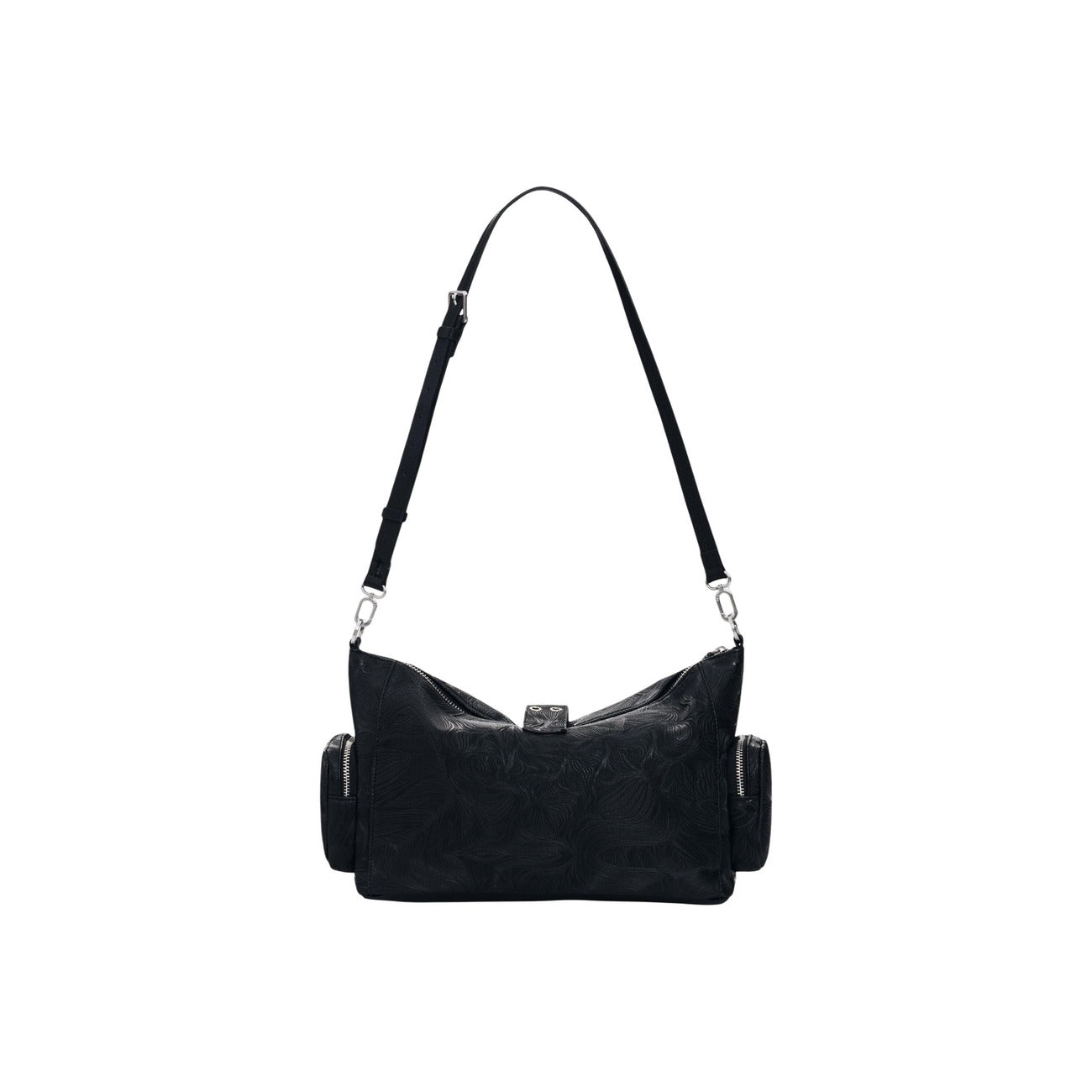 2454687 Desigual Borsa Nera Tracolla Cotone