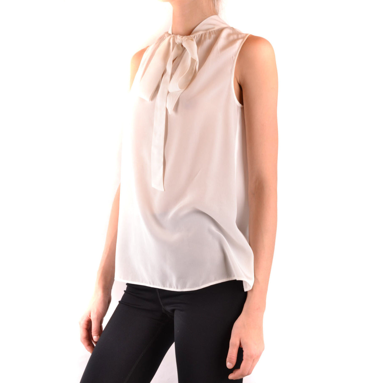 487486 Boutique Moschino Blusa Beige Donna Primavera/Estate
