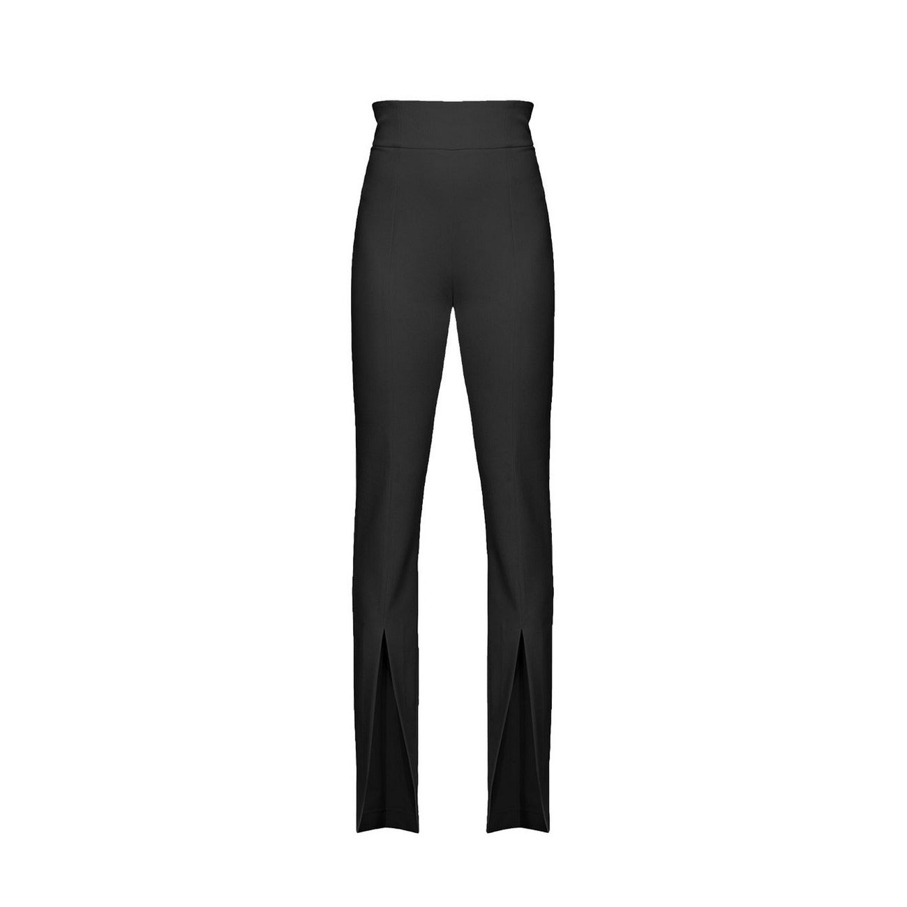 2422959 Pinko Pantaloni Neri Poliestere Cerniera Made Italy Donna