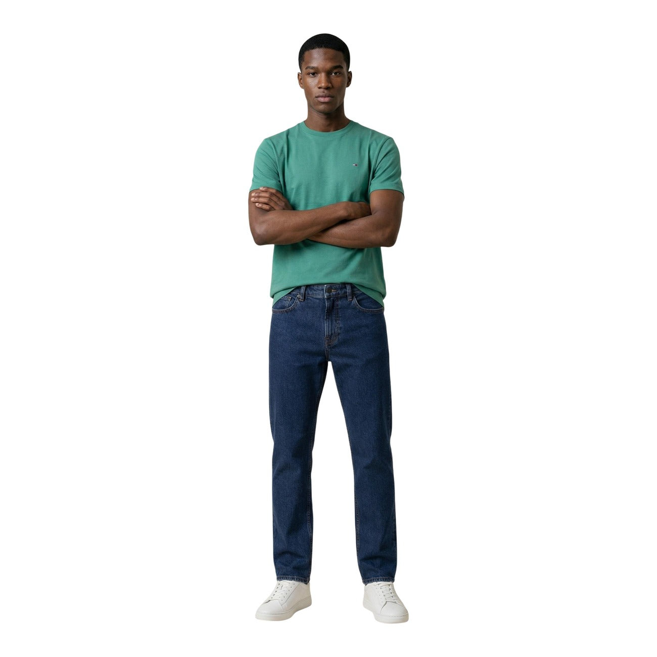 2457718 Tommy Hilfiger Jeans T-Shirt Verde Uomo