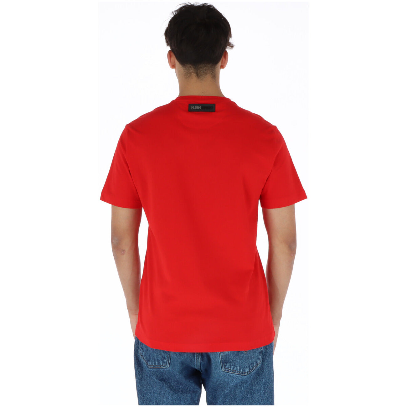 443795 Plein Sport T-Shirt Rosso Stampa Uomo