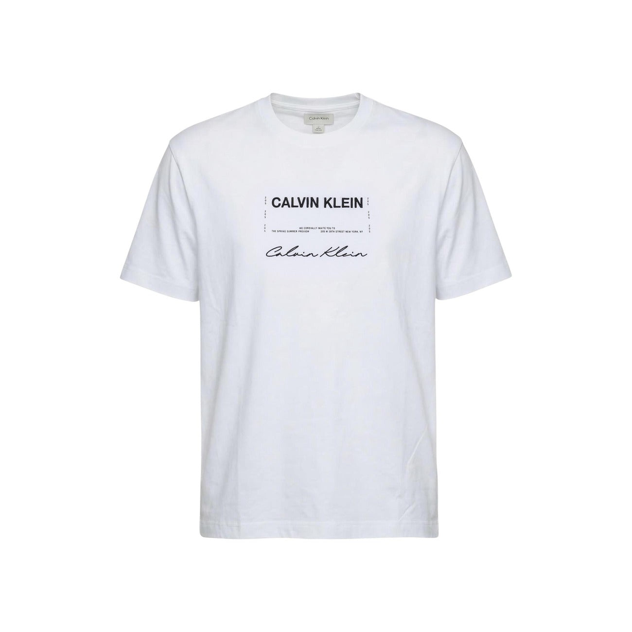 2460289 Calvin Klein Jeans T-Shirt Bianca Uomo