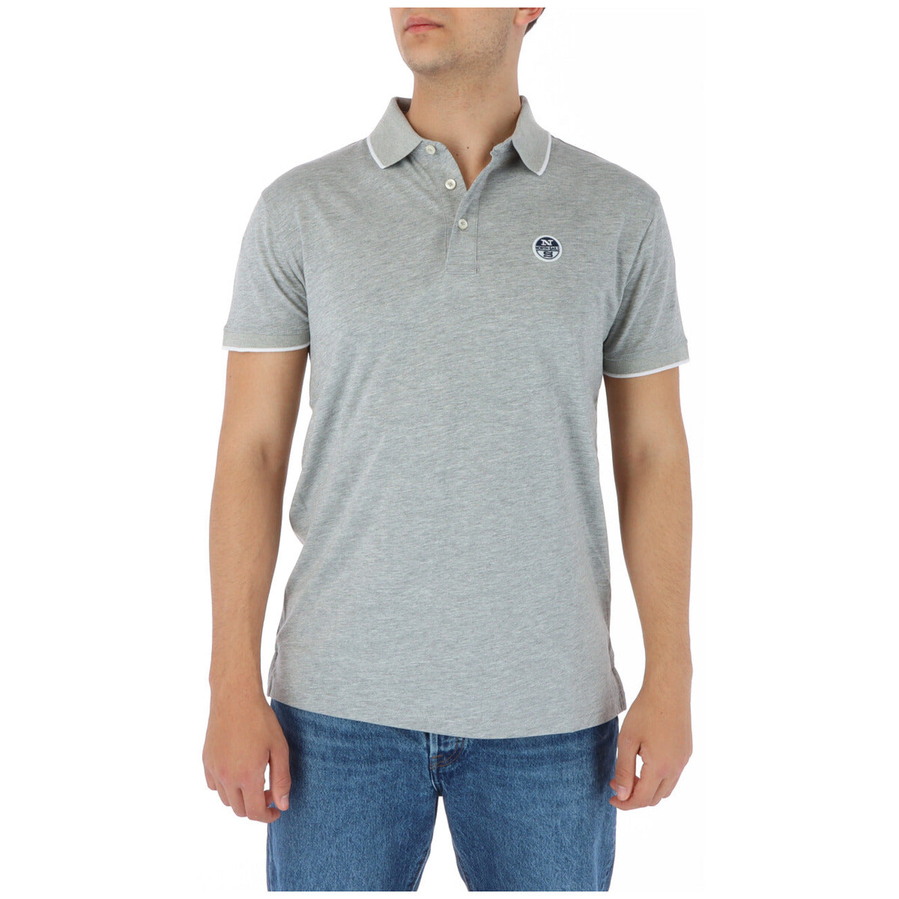 423861 North Sails Polo Grigia Uomo