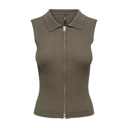 515666 Only Cardigan Verde Smanicato Donna