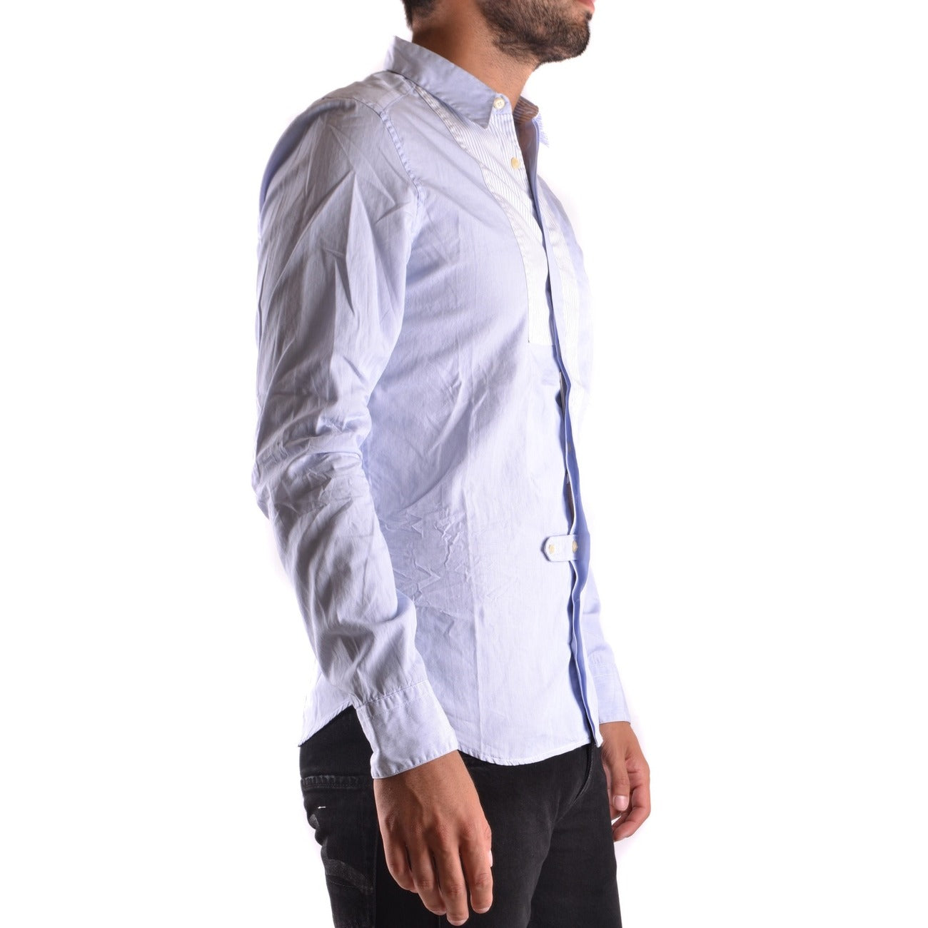 2431788 Neil Barrett Camicia Azzurro Maniche Lunghe Uomo