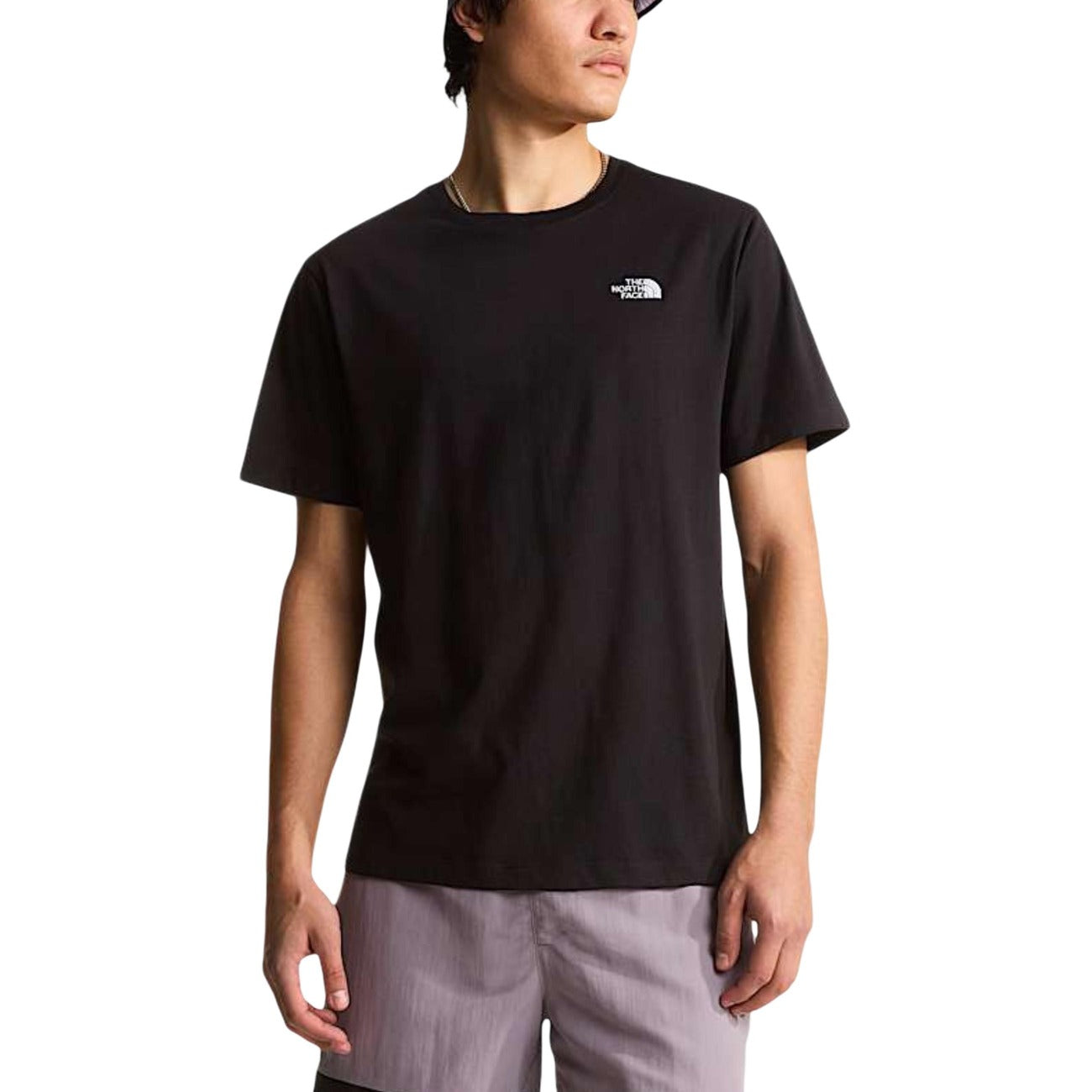 2450493 The North Face T-Shirt Nera Cotone Poliestere Uomo