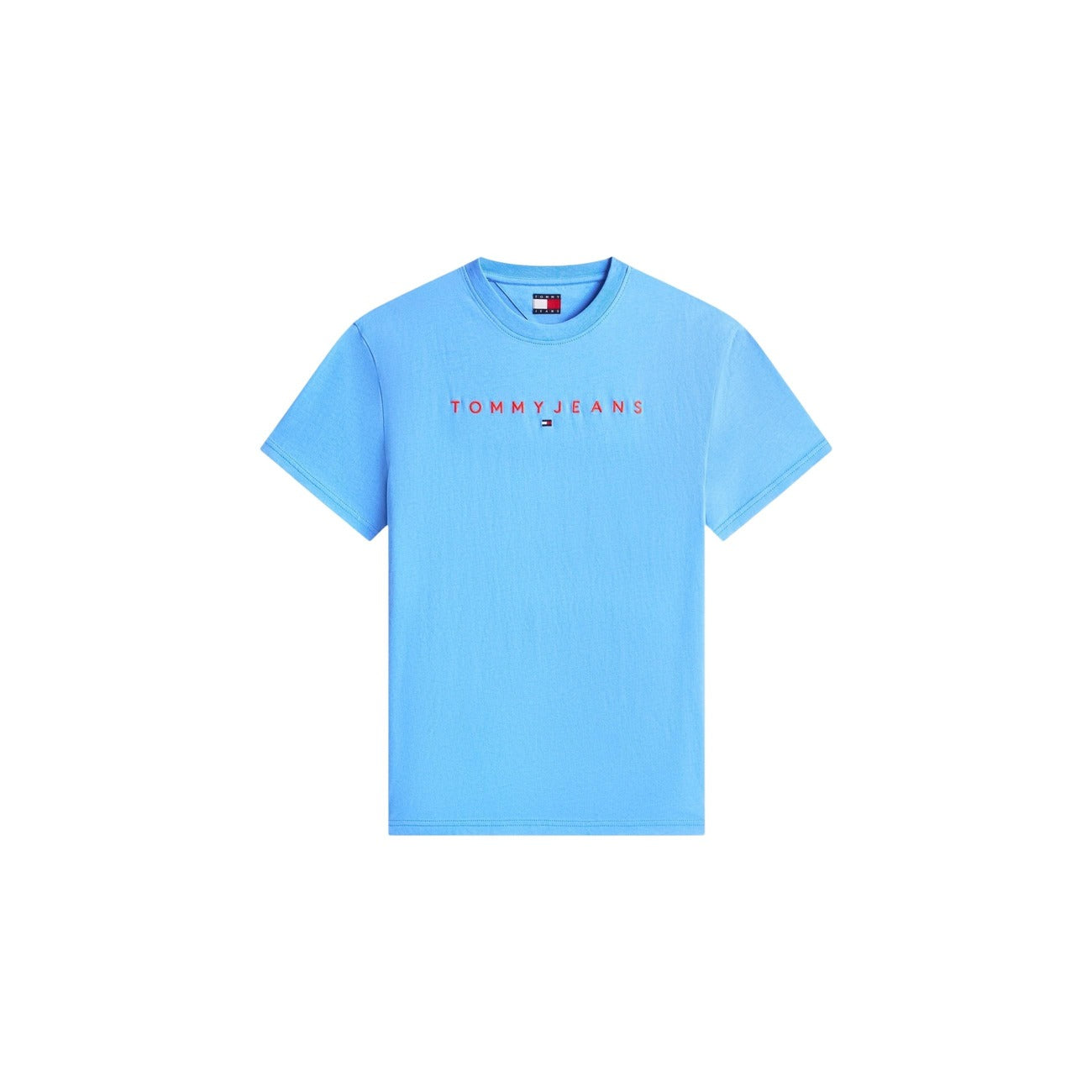 2457546 Tommy Hilfiger Jeans T-Shirt Azzurro Stampa Uomo